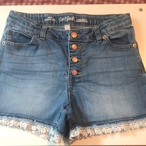 Jean Shorts with Lace